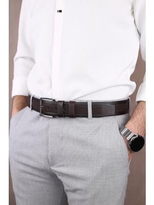 Walkenzo Smt- 4406 Erkek Hakiki Deri Kot & Kumaş Kemeri