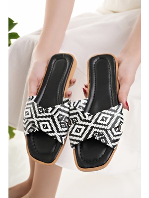 Kadın Günlük Terlik Şık Yazlık Ev Plaj Tatil Iş Terliği