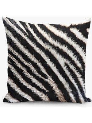 Çift Taraflı Dijital Baskı Kırlent Kılıfı Zebra Desenli