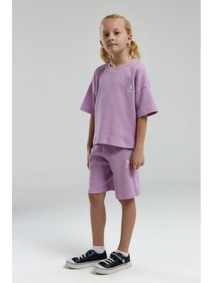 U.s. Polo Assn. Kız Çocuk Mor Bermuda Takım