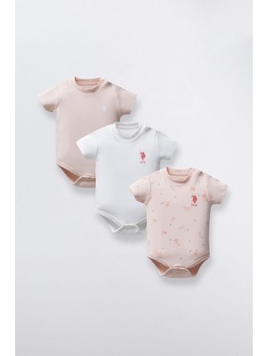 U.S. Polo Assn.  Kız Bebek Pembe Zıbın