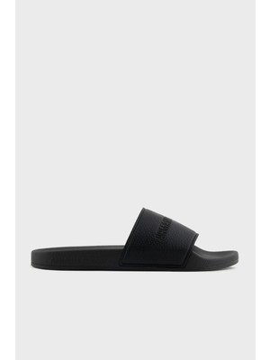 Armani Exchange Logo Baskılı Kaydırmaz Taban Terlik Erkek Terlik XUP017 XV795 00002