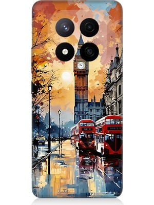 Teknomeg Redmi Note 14 Pro Plus Uyumlu Londra Sokakları  Desenli Silikon Kılıf