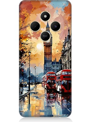 Teknomeg Redmi 14C Uyumlu Londra Sokakları  Desenli Silikon Kılıf