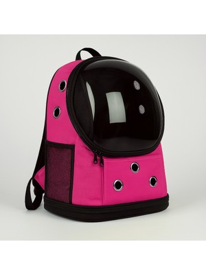 Beylini Pratik Yıkanabilir Piramit Model Kedi Köpek Taşıma Çantası Pembe