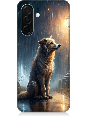 Teknomeg Samsung Galaxy A26 Uyumlu Yağmurlu Sokak  Desenli Silikon Kılıf