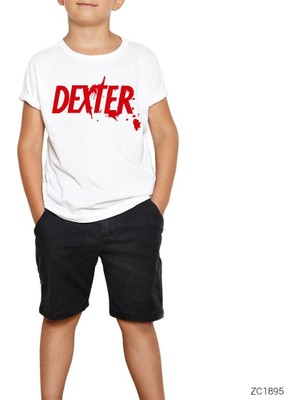 Dexter Splash Beyaz Çocuk Tişört