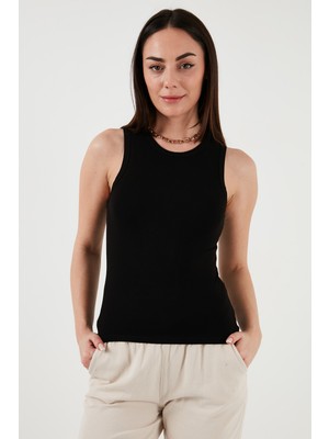 Fashion Friends Slim Fit Halter Yaka Fitilli Atlet Bayan Atlet 25Y0479K1