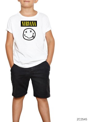 Nirvana Smile Beyaz Çocuk Tişört