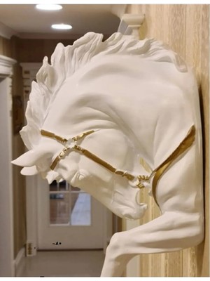 Dekoratif At Heykeli Duvar Tipi