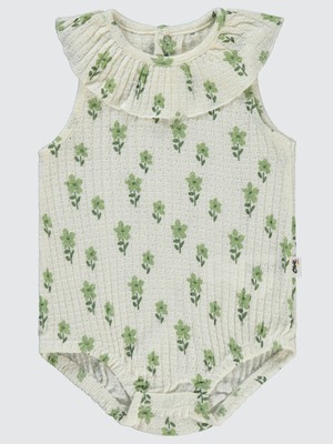 Civil Baby Kız Bebek Patiksiz Tulum 6-18 Ay Krem