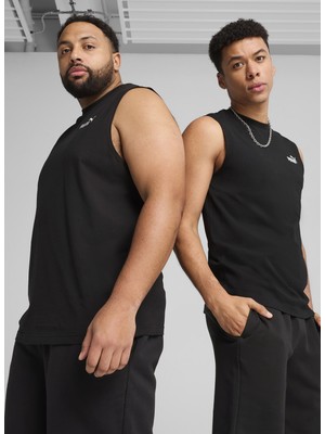 Puma 68262601 Ess No. 1 Logo Sleeveless Beyaz Yuvarlak Yaka Regular Fit Baskılı Erkek T-Shirt
