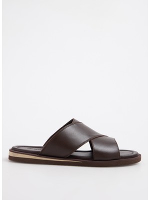 Hammer Jack Kahve Erkek Terlik Ostuni Terlik