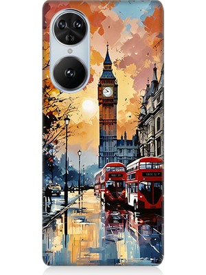 Teknomeg Reeder S19 Pro S Edge Uyumlu Londra Sokakları  Desenli Silikon Kılıf