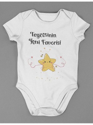 Sevbano Teyzesinin Yeni Favorisi ! Yazılı Pamuklu Yumuşak Unisex Çıtçıtlı Body Zıbın