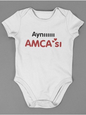 Sevbano Aynııı Amcası ! Yazılı Pamuklu Yumuşak Unisex Çıtçıtlı Body Zıbın