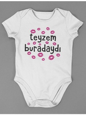 Sevbano Teyzem Buradaydı ! Yazılı Pamuklu Yumuşak Unisex Çıtçıtlı Body Zıbın