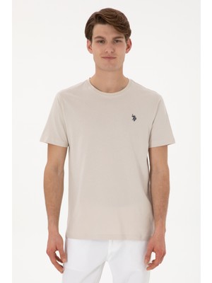 U.S. Polo Assn. Erkek Regular Fit Bisiklet Yaka Taş Basic Tişört 50298035-VR049
