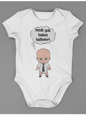 Sevbano Halam Halleder ! Yazılı Pamuklu Yumuşak Unisex Çıtçıtlı Body Zıbın