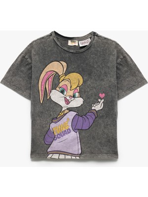 Koton Lisanslı Lola Bunny Baskılı Kısa Kollu Pamuklu Tişört