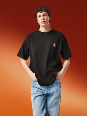 Galatasaray Erkek T-Shirt E251066 Gs Store Siyah Renk L Beden ile Şık Tasarım