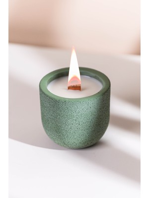 "cyle" %100 Soya Wax Organik Beton Mum & Saksı