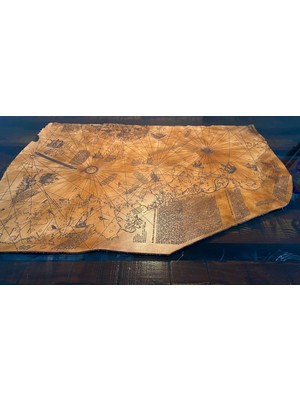 Piri Reisin 1513 Tarihli Dünya Haritası Bizon Derisi