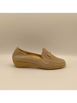 Jessica Bej Süet Kadın Günlük  Ayakkabı