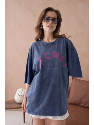 Baskılı Salaş Basic T-Shirt