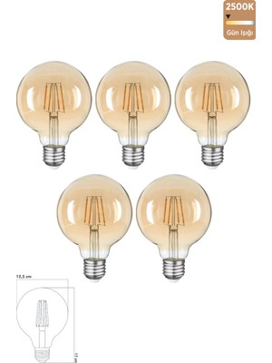 Heka Rustik LED Ampul E27 6W 2500K Gün Işığı Erd-39