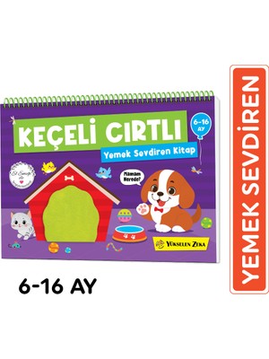 Yükselen Zeka 6-16 Ay İlk Cırt Cırtlı Keçeli Etkinlik Kitabım Yemek Sevdiren Kitap - Eğitici ve Öğretici