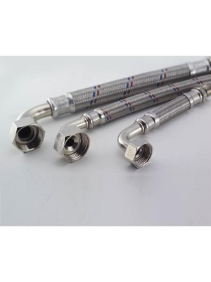 Mpex 1/2 E-3/4 Paslanmaz Çelik Örgülü Flexıble Bağlantı 40 cm