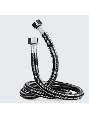 3/8-M10X1 Paslanmaz Çelik Örgülü Flexıble Bağlantı 100 cm