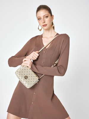 Pierre Cardin Altın Omuz Çantası 05PO25Y1886-MN Yalt