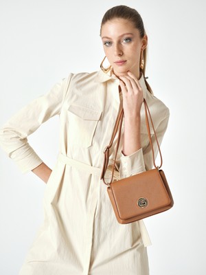 Pierre Cardin Taba Omuz Çantası 05PO25Y1886-P Tb