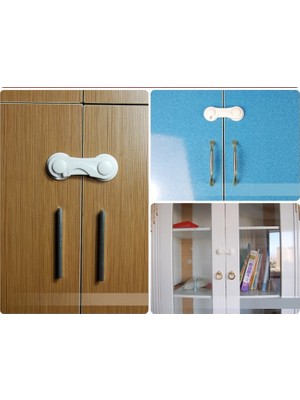 Portakal Safety Çift Kapaklı Dolap Kilidi - 2 Adet