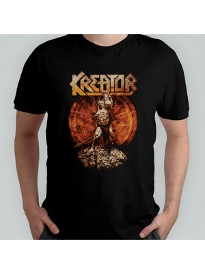 Pixxa Kreator - Metal Unisex %100 Pamuklu Bisiklet Yaka T-Shirt Model 1