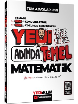 Yediiklim Yayınları Yediiklim KPSS ALES DGS Yedi Adımda Temel Matematik Video Konu An