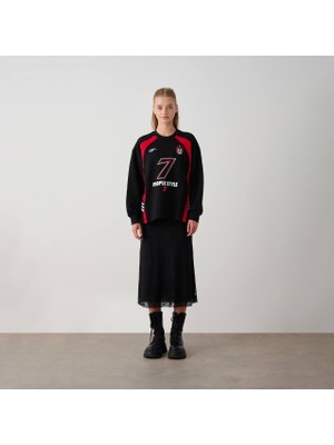 Loco Loco Kız Çocuk Beli Lastikli Dantel Etek