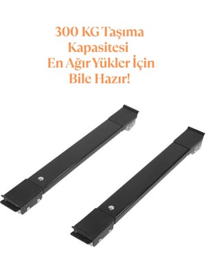 Hyper Group Tekerlekli Beyaz Eşya Taşıyıcı Stand | Ayarlanabilir Çamaşır Makinesi ve Buzdolabı Altlığı