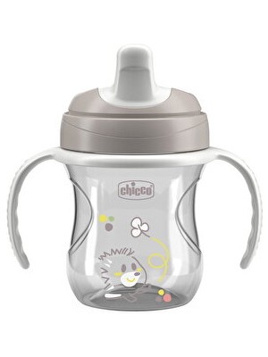 Chicco Yarı Yumuşak Uçlu Alıştırma Bardağı 200 ml 6 Aylık ve Üstü Bebekler İçin BPA İçermez