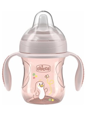 Chicco Yumuşak Uçlu Geçiş Bardağı 200 ml 4 Ay ve Üstü Kız Bebekler İçin