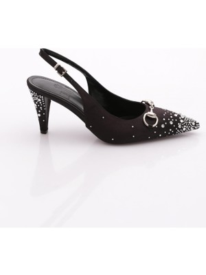 Dgn 826 Kadin Aksesuarli Topuklu Ayakkabi