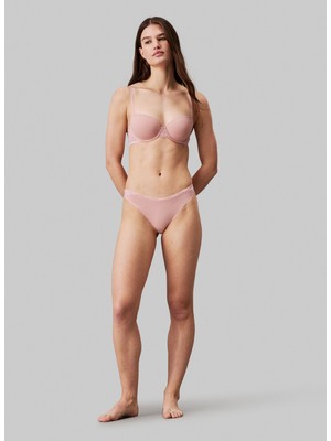Calvin Klein Toz Pembe Balenli Sütyen 000QF7577E Ck Women