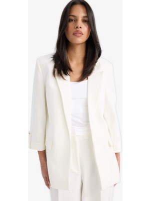 DeFacto Regular Cepli Apoletli Blazer Ceket F3694AX25SM