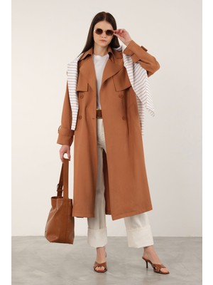 Tensel Trençkot Koyu Mango