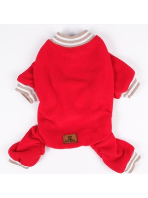 Peti Tailor Köpek Kıyafeti Polar Tulum Red Color