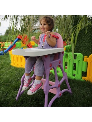 Bahçe Oyuncak Konforlu Mama Sandalyesi - Emniyet Kemerli ve Kolay Kurulum - Anaokulu ve Ev Kullanımı İçin