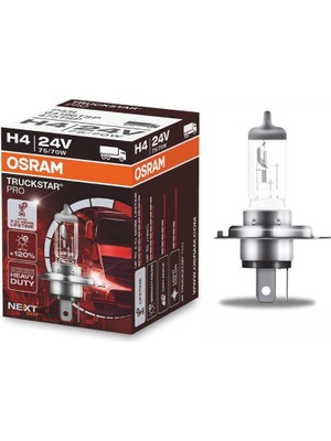 OSRAM 24V H4 AMPUL 75/70W 43T TRUCKSTAR PRO (SARSINTIYA DAYANIKLI) UZUN ÖMÜRLÜ