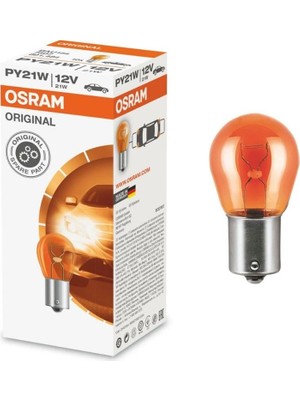 OSRAM 12V 93 AMPUL 21W SARI (YAKIN TIRNAK) BAU15s
